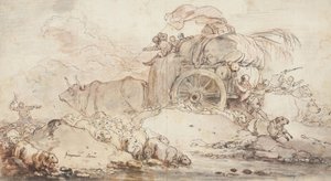Den stillede vogn, 1759 af Jean Honore Fragonard