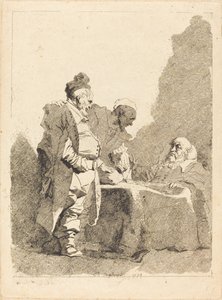 Skatteopkræverne (Les traitants) af Jean Honore Fragonard