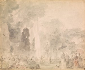 Udsigt over en park, slutningen af 1770