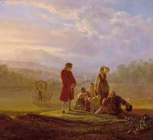 Voltaire samtaler med bønderne i Ferney