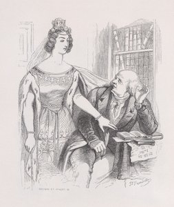 Farvel, Chansons fra The Complete Works of Béranger, 1836. af Jean Ignace Isidore Gérard