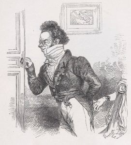 Robin, vennen fra Bérangers komplette værker, 1836. af Jean Ignace Isidore Gérard