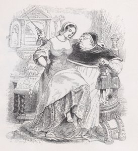 Den gode pave fra The Complete Works of Béranger, 1836. af Jean Ignace Isidore Gérard