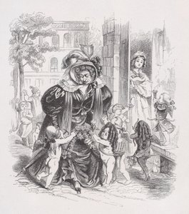 The Poor Putti fra The Complete Works of Béranger, 1836. af Jean Ignace Isidore Gérard