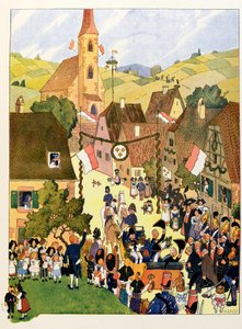 Historien om Alsace fortæller børnene; Kong Charles X har Mulhouse;