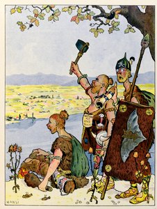 Historien om Alsace fortæller børnene; Les Germains ser Alsace på den anden side af Rhinen;