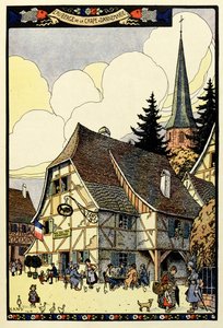 Trefarvet paradis ; Auberge de la carp i Dannemarie 1917