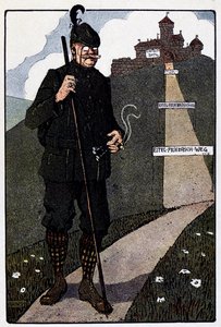 Vogesen Bilder (billeder af Vosges); Slottet i den øverste Koenigsbourg efter restaurering af tyskerne
