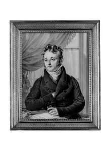 En ung digter (sepia på panel) af Jean Jacques Casimir Karpff