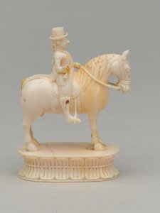 Hvid ridder, skakbrik, Indien, 1820 ca