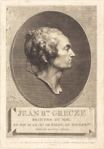 Jean-Baptiste Greuze af Jean Jacques Flipart after Jean Baptiste Greuze