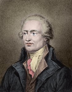 Portræt af Marie Jean Antoine Nicolas de Caritat, Marquis de Condorcet (1743 - 1794) Indgraveret af Jean Jacques Frilley (1797-a1850) af Jean Jacques Frilley