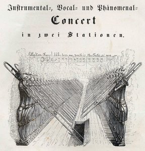 Instrumental vokal og fænomenal koncert, 1844. af Jean Jacques Grandville