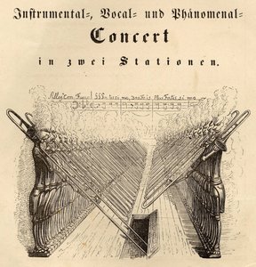 Instrumental vokal og fænomenal koncert, 1844 af Jean Jacques Grandville