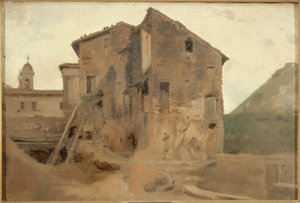 Masure i Roms landskab, mellem 1859 og 1864 (olie på lærred)