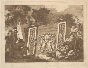 Frontispice, fra Recueil de Compositions par Lagrenée Le Jeune Collection of Compositio..., 1782. af Jean Jacques Lagrenee