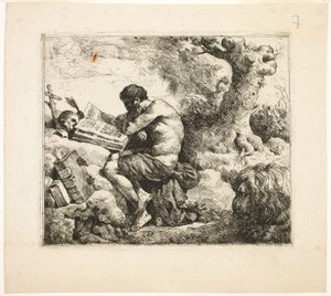 Sankt Jerome af Jean Jacques Lagrenee