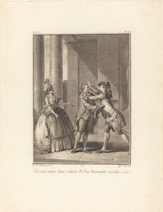 Jeg tager fejl, min kære Valère, og bede om undskyldning af Jean Jacques Le Veau after Jean Michel Moreau