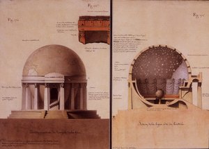 The Temple of the Earth - Elevation and Cutting af Lequeu