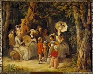 Børns dans 1700-tallet (olie på lærred)
