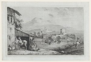 Garigliano Passage Italien, 1793. af Jean Jacques de Boissieu
