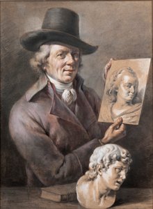 Selvportræt, anden halvdel af det 18. århundrede.. af Jean Jacques de Boissieu