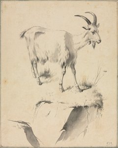 Studie af en ged, 1700-tallet. af Jean Jacques de Boissieu