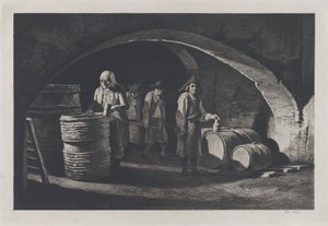 The Coopers, slutningen af 1800-tallets reproduktion af originalen fra 1790. af Jean Jacques de Boissieu