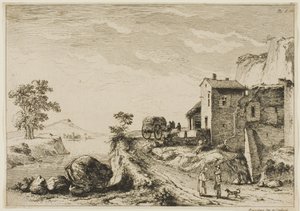 Munken og jægeren af Jean Jacques de Boissieu