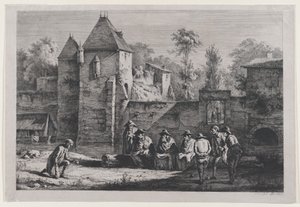 Den gamle port i Vaise, Lyon, 1803.