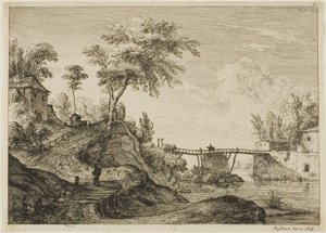 Træbroen af Jean Jacques de Boissieu