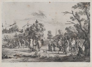 Landsbyfest, 1773. af Jean Jacques de Boissieu
