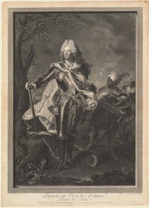 Augustus III. Konge af Polen, 1750. af Jean Joseph Balechou