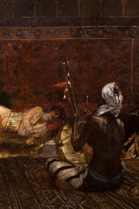 Interiør af et harem i Marokko (detalje)