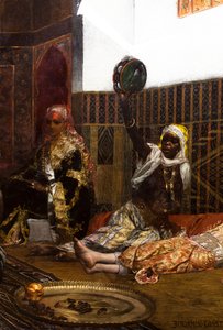 Interiør af et harem i Marokko (detalje)