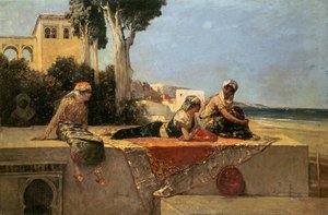 På terrassen af Jean Joseph Benjamin Constant