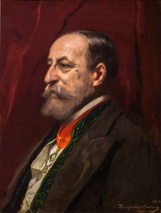 Portræt af Camille Saint-Saens af Jean Joseph Benjamin Constant