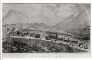 Napoleon Bonapartes (1769-1821) begravelsescortege i Saint Helena, 9. maj 1821