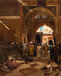 Dagen efter en sejr på Alhambra af Jean Joseph Benjamin Constant