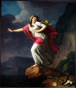 Sappho kaster sig i havet, 1791.