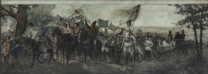 Skitse til udsmykning af galleriet i Sorbonnes Cour d