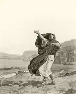 Demosthenes, der øver tale (dybtryk)