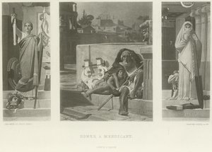 Homer en bøller (dybtryk) af Jean Jules Antoine Lecomte du Nouy