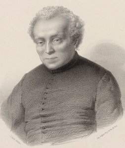 Portræt af komponisten Louis Lambillotte 1797-1855. af Jean Julien Jacott