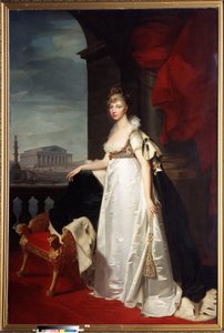 Portræt af kejserinde Elisabeth Alexeievna (Elizabeth Alexeievna, prinsesse Louise Augusta af Baden eller Baden