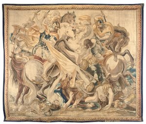 Bruxelles gobelin fra et sæt på seks, ca. 1650 (uld og silke) af Jean Le and Eggermans Daniel II Clerc