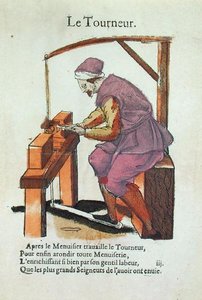 The Wood Turner (farvegravering)