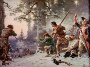 Slaget på snesko 1757 af Jean Leon Gerome