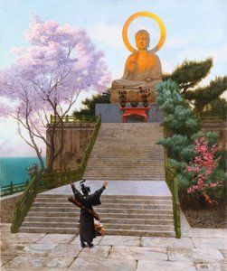 Japanere bønfalder om en guddommelighed af Jean Leon Gerome