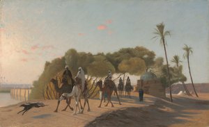 Forlader oasen af Jean Leon Gerome